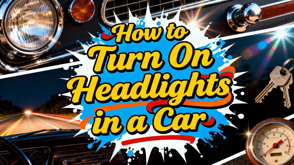 activate car headlights safely