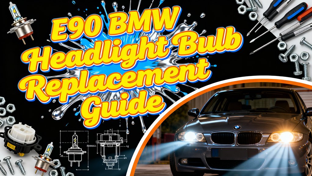 bmw e90 headlight bulb replacement