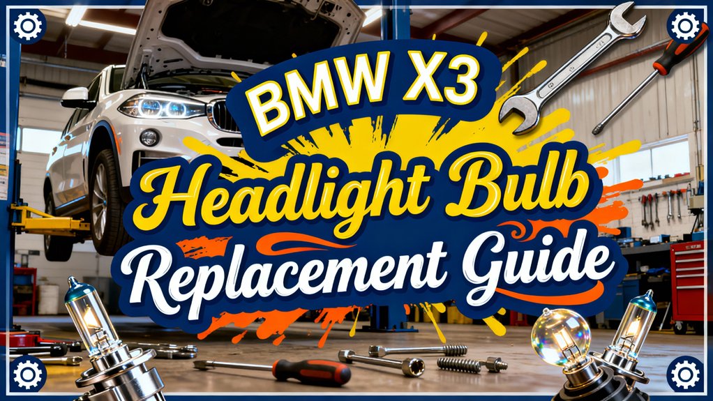 bmw x3 headlight bulbs replacement