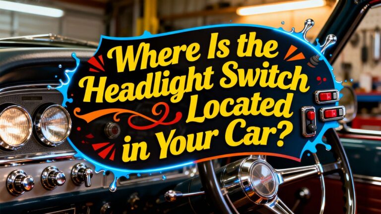 car headlight switch location
