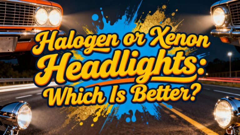 headlights comparison halogen vs xenon