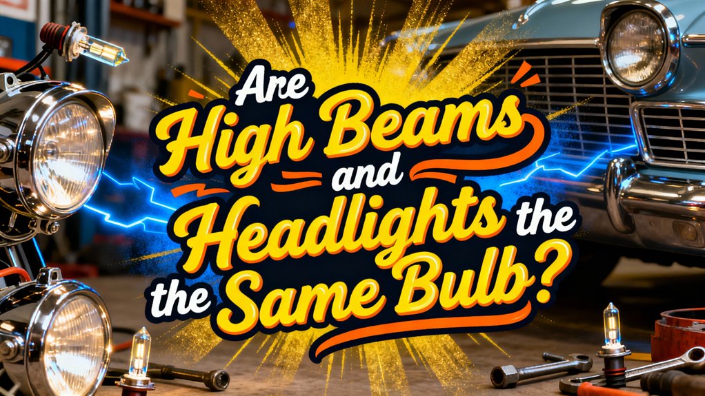 high beams vs headlights bulb