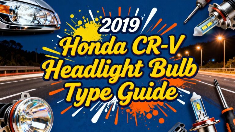 honda cr v headlight bulb types