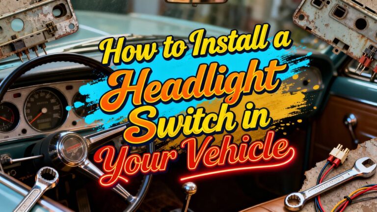 install vehicle headlight switch