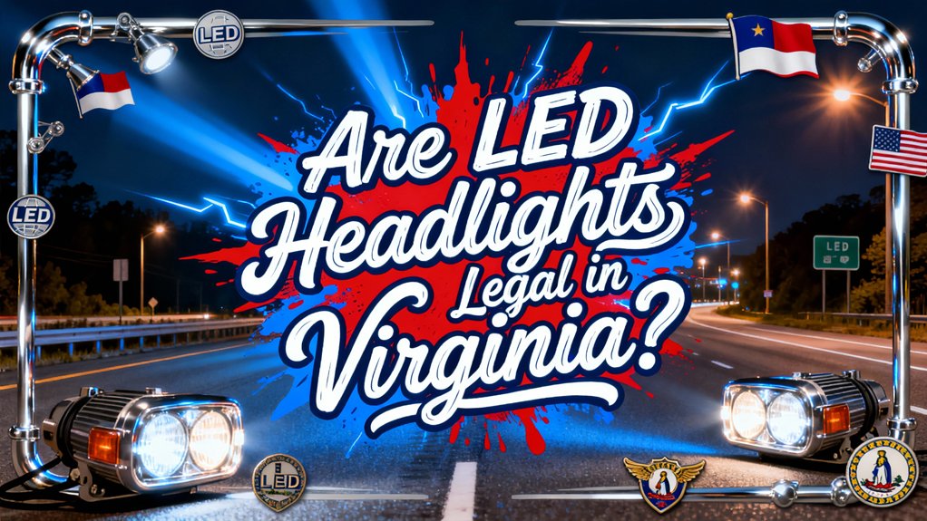 led headlights legality virginia