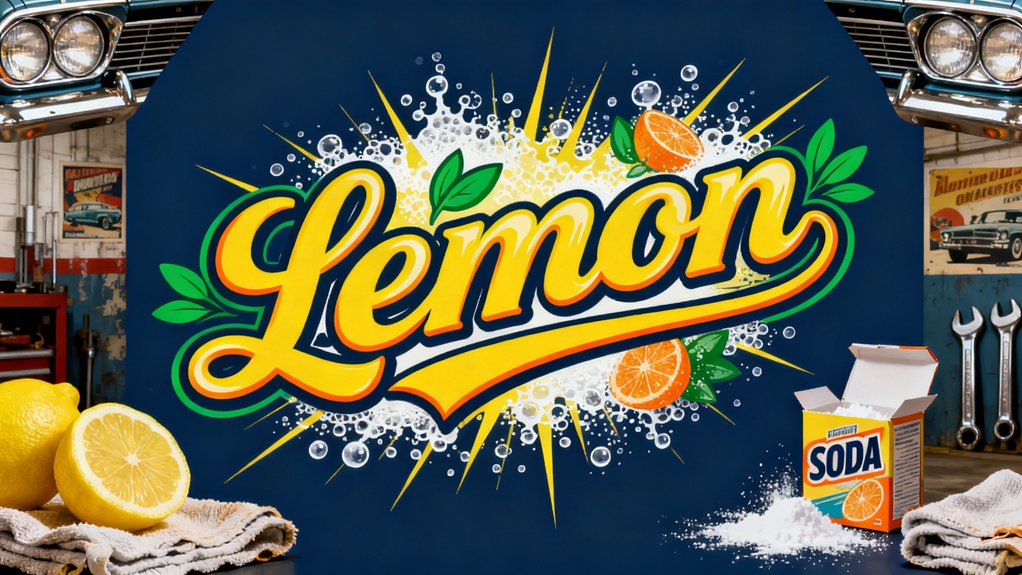 lemon baking soda headlights cleaning