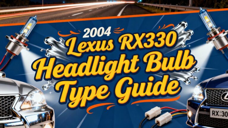 lexus rx330 headlight bulb guide