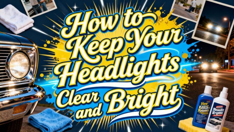 maintain clean bright headlights