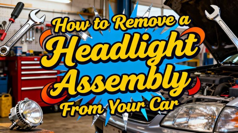 remove car headlight assembly