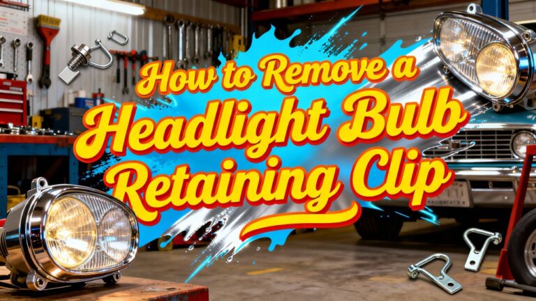 remove headlight bulb clip