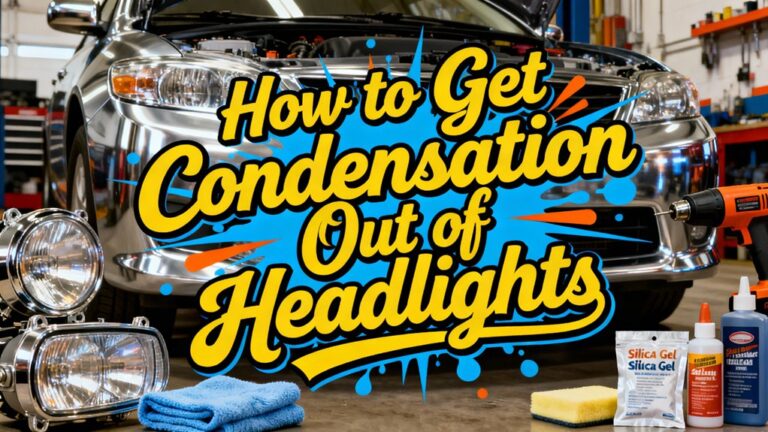 remove moisture from headlights