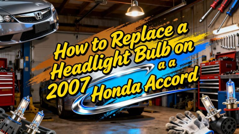 replace 2007 accord headlight bulb