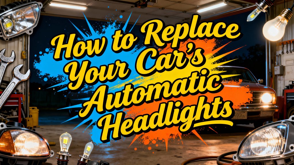 replace automatic headlights safely