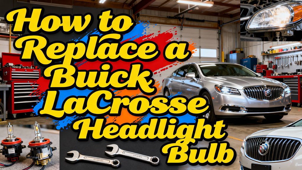 replace buick lacrosse headlight bulb