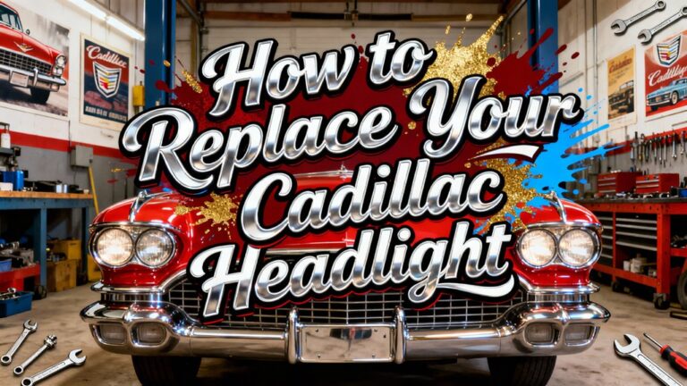 replace cadillac headlight easily