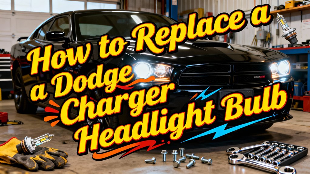 replace dodge charger headlight