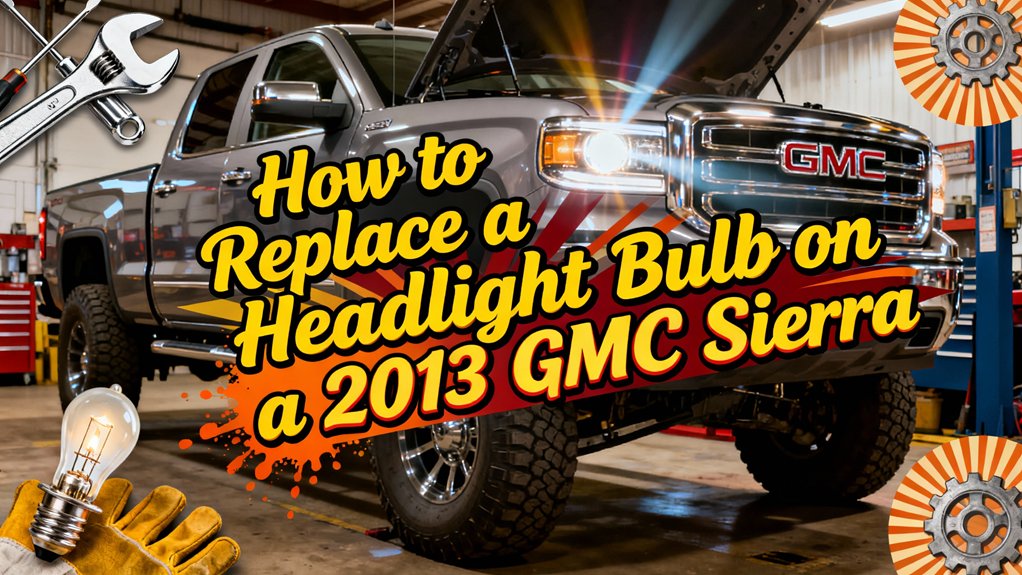 replace gmc sierra headlight bulb