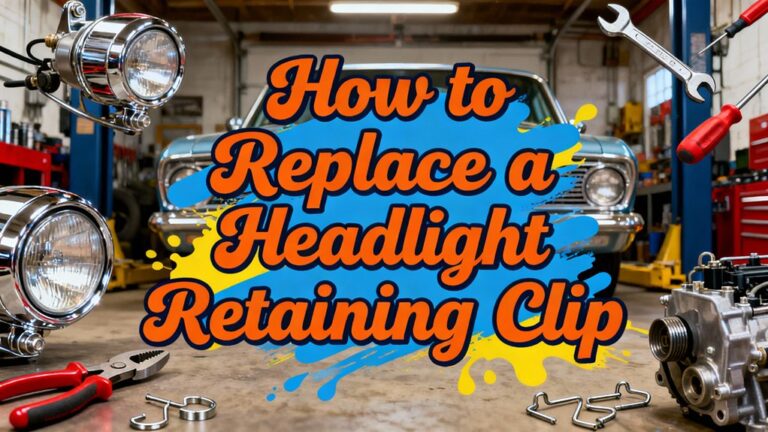 replace headlight retaining clip
