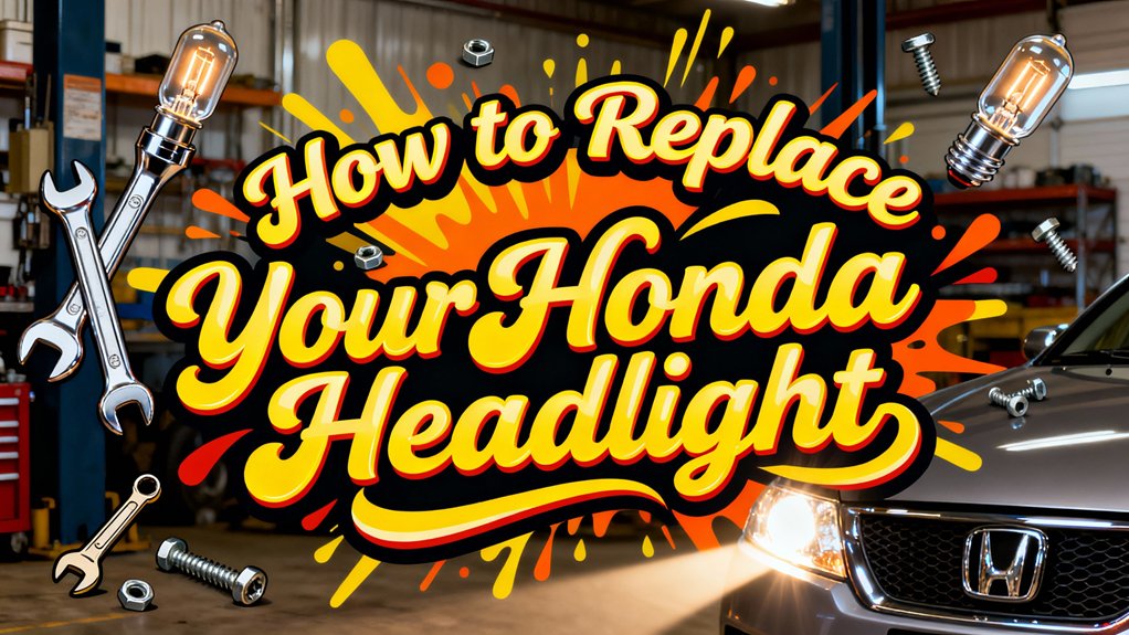 replace honda headlight easily