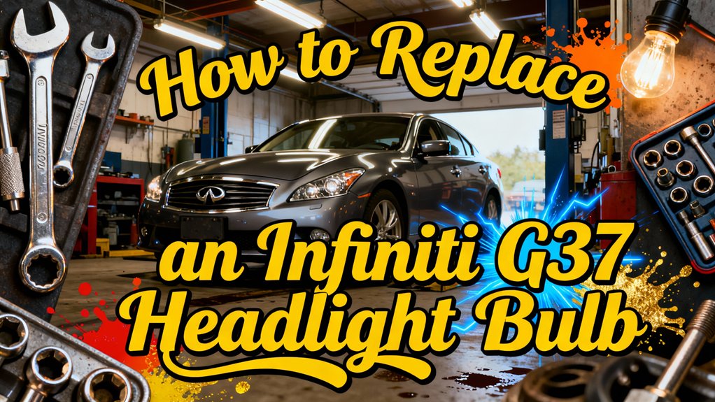replace infiniti g37 headlight bulb