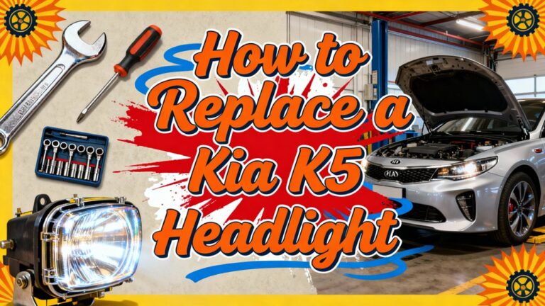 replace kia k5 headlight