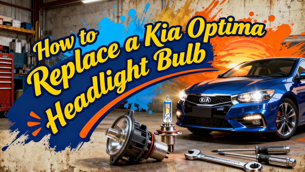 replace kia optima headlight bulb