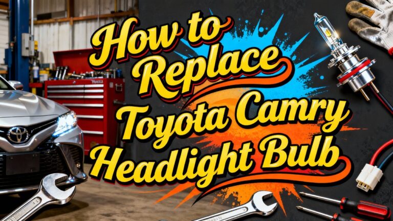 replace toyota camry headlight bulb