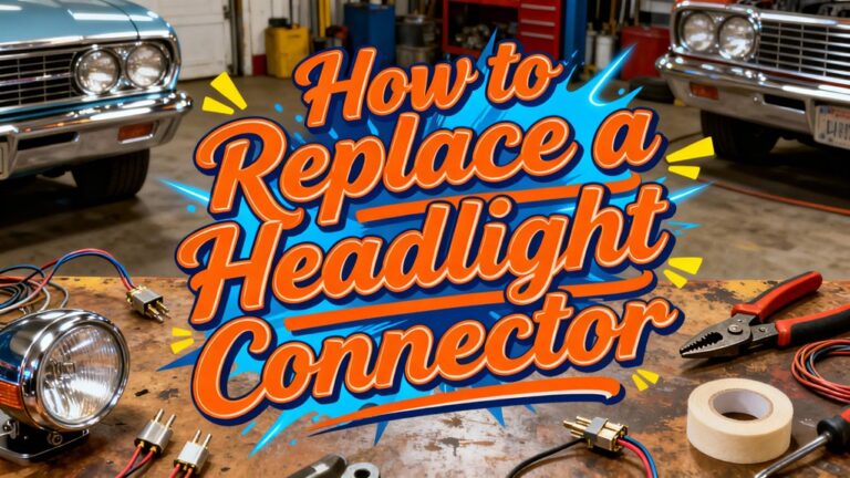 replacing headlight connector steps