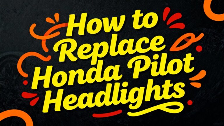 replacing honda pilot headlights