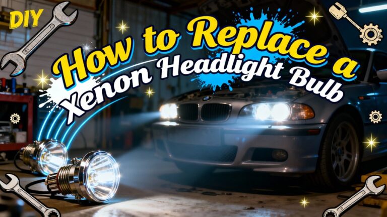 replacing xenon headlight bulb
