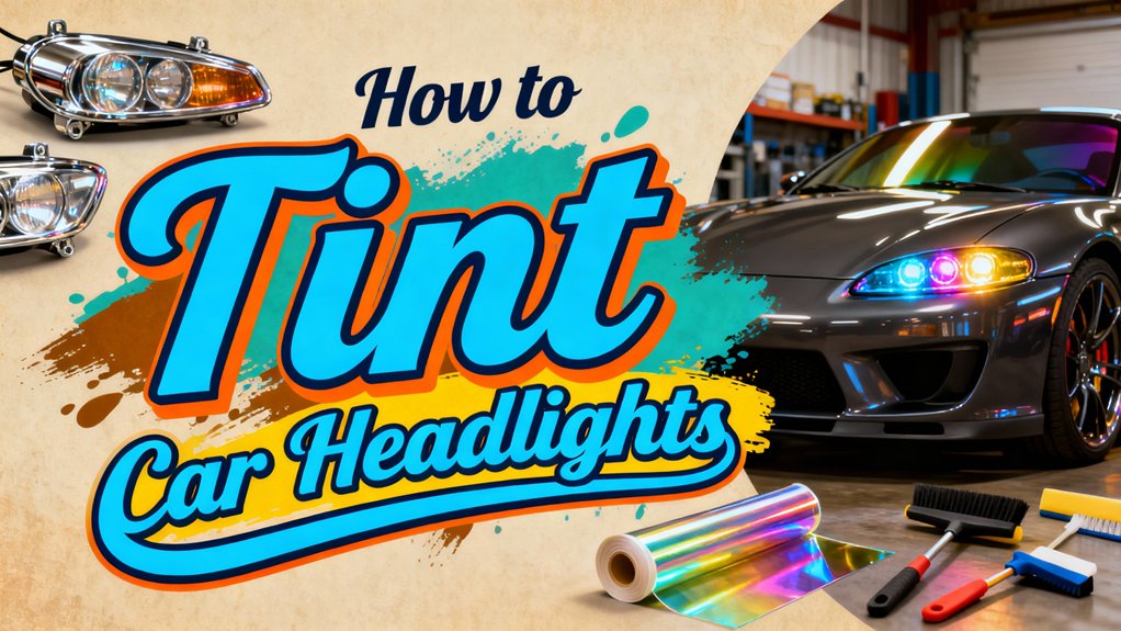 tinting car headlights process