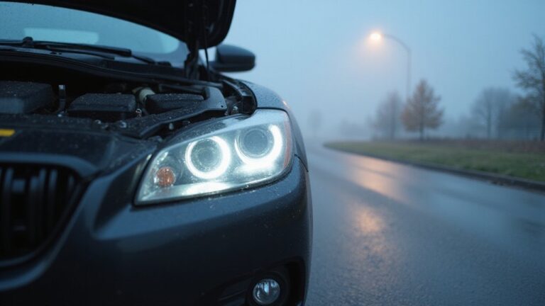 bright fog cutting headlights